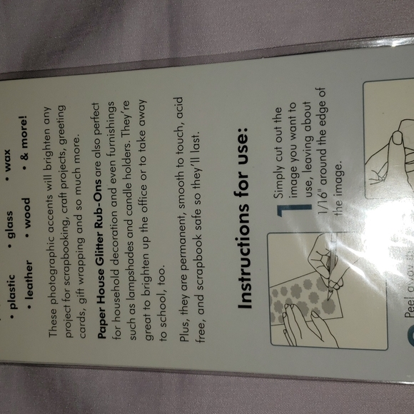 Flower Power Glitter Rub-Ons - Picture 6 of 7